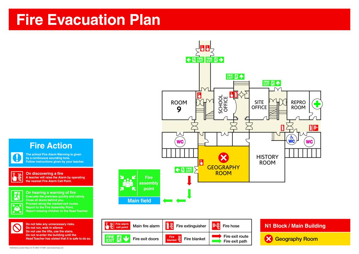 Custom Fire Evacuation Plan